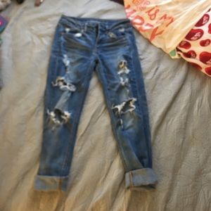 American eagle ripped jeans
